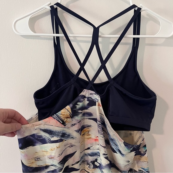 Athleta Vivid Side Tie Tankini Top Swimsuit Bathing Suit Size Medium 211897 - Picture 7 of 11